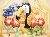 Foil balloon Flower, 53x96 cm, mix