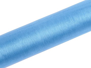 Organza Plain, sky-blue, 0.16 x 9m (1 pc. / 9 lm)