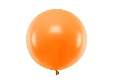 Round balloon 60 cm, Pastel Mandarin Orange