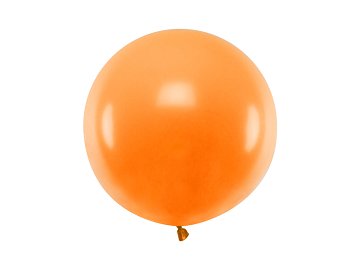 Round balloon 60 cm, Pastel Mandarin Orange