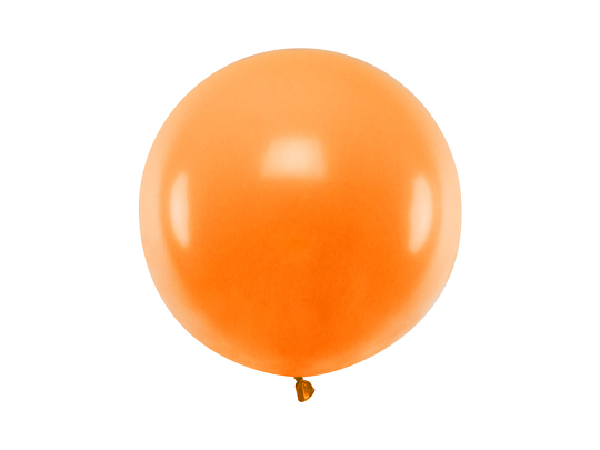 Round balloon 60 cm, Pastel Mandarin Orange