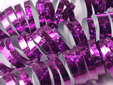 Holographic streamer, pink, 3.8m (1 pkt / 18 pc.)