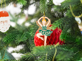 Metal hanging decoration Ballerina, mix, 5x10cm