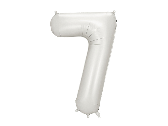Foil Balloon Number ''7'', 86 cm, silver