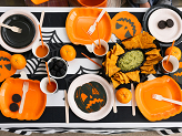 Napkins Scary pumpkins, 16.5x15 cm, orange and black (1 pkt / 20 pc.)
