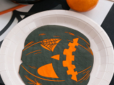 Napkins Scary pumpkins, 16.5x15 cm, orange and black (1 pkt / 20 pc.)