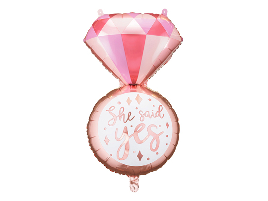 Foil balloon Ring, 41x72 cm, mix