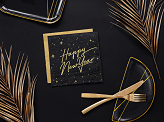 Napkins, 3 layers, gold metallic, 33x33cm (1 pkt / 20 pc.)