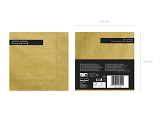 Napkins, 3 layers, gold metallic, 33x33cm (1 pkt / 20 pc.)
