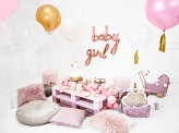 Foil balloon Girl, rose gold, 77x70cm