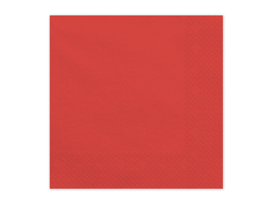 Paper Napkins, dark red, 33x33 cm (1 pkt / 20 pc.)