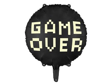 Foil balloon Gamer over, 45 cm, black