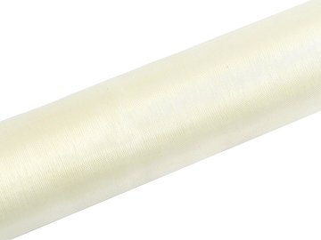 Organza Plain, light cream, 0.16 x 9m (1 pc. / 9 lm)