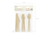Wooden Cutlery, mix, 16cm (1 pkt / 18 pc.)