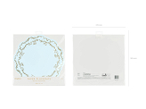 Plate mats Ornament, light blue, diameter 35.5 cm (1 pkt / 6 pc.)