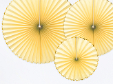Decorative Rosettes Yummy, light yellow (1 pkt / 3 pc.)