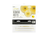 Decorative Rosettes Yummy, light yellow (1 pkt / 3 pc.)