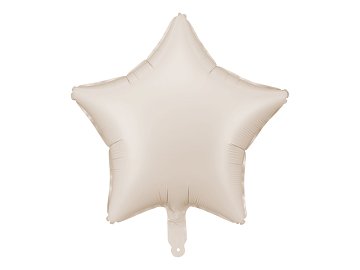 Foil Balloon Star, 48cm, beige