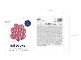 Strong Balloons 27cm, Metallic Maroon (1 pkt / 10 pc.)