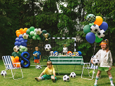 Foil Balloon Soccer Ball, 35x35 cm, mix