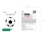 Foil Balloon Soccer Ball, 35x35 cm, mix
