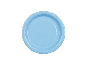 Paper Plates, light blue, 18 cm (1 pkt / 6 pc.)