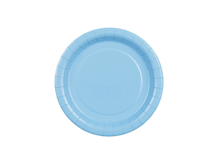 Paper Plates, light blue, 18 cm