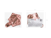 Foil balloons Stars, 12cm, rose gold (1 pkt / 25 pc.)