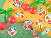 Napkins Cherries, mix, 13.5x16cm (1 pkt / 20 pc.)