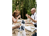 Wooden place cards holders, diameter 3-4cm (1 pkt / 6 pc.)