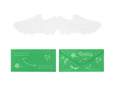 Invitations Football - Shoe, mix (1 pkt / 6 pc.)