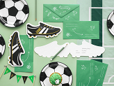 Invitations Football - Shoe, mix (1 pkt / 6 pc.)
