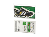 Invitations Football - Shoe, mix (1 pkt / 6 pc.)