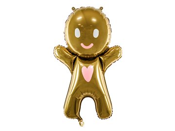 Foil Ballon Gingerbread Man, 67x97 cm, mix