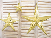 Paper star, 70cm, gold