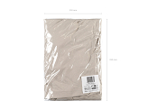 Banquet table cover, 183x76x74 cm, cappuccino