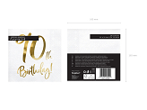 Napkins 90th Birthday, white, 33x33cm (1 pkt / 20 pc.)