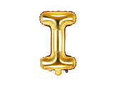 Foil Balloon Letter ''I'', 35cm, gold
