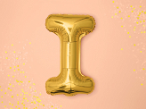 Foil Balloon Letter ''I'', 35cm, gold