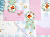 Invitation Horses 16.5 x 19.5 cm, mix (1 pkt / 6 pc.)