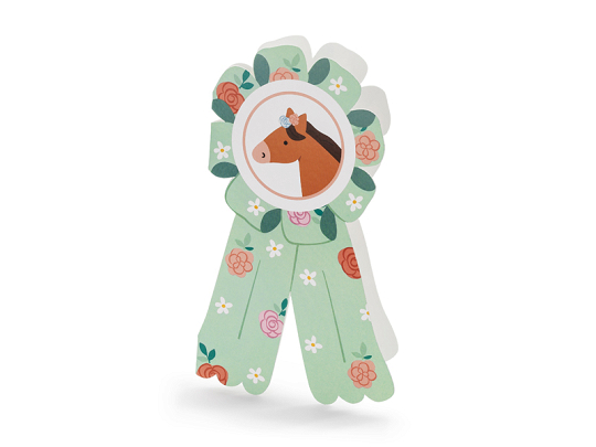 Invitation Horses 16.5 x 19.5 cm, mix (1 pkt / 6 pc.)