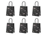 Gift bag Bats, black, 14x18x8cm