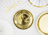 Plates, gold, 18cm (1 pkt / 6 pc.)