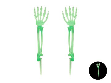 Glow-in-the-dark skeleton hands