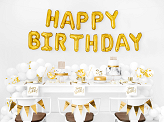 Birthday candles, plain, gold, 6cm (1 pkt / 6 pc.)