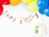 Birthday candles, plain, gold, 6cm (1 pkt / 6 pc.)