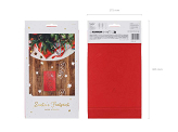 Christmas decoration - Santa's Footprint stencils, 16.5x27.5 cm, mix (1 pkt / 3 pc.)