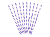 Paper Straws, lilac, 19.5cm (1 pkt / 10 pc.)