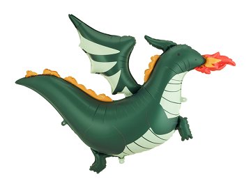 Foil balloon Dragon, 120x90 cm, mix