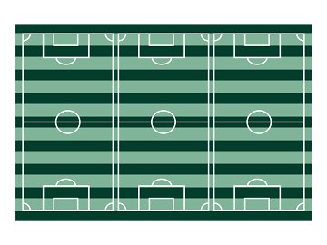 Football Field Tablecloth, 120x180cm, mix